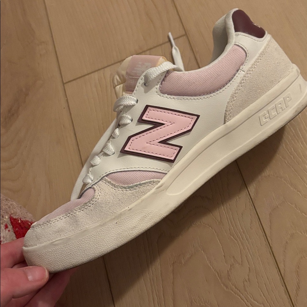 New Balance Women's Sneakers in Pink and White wide fit